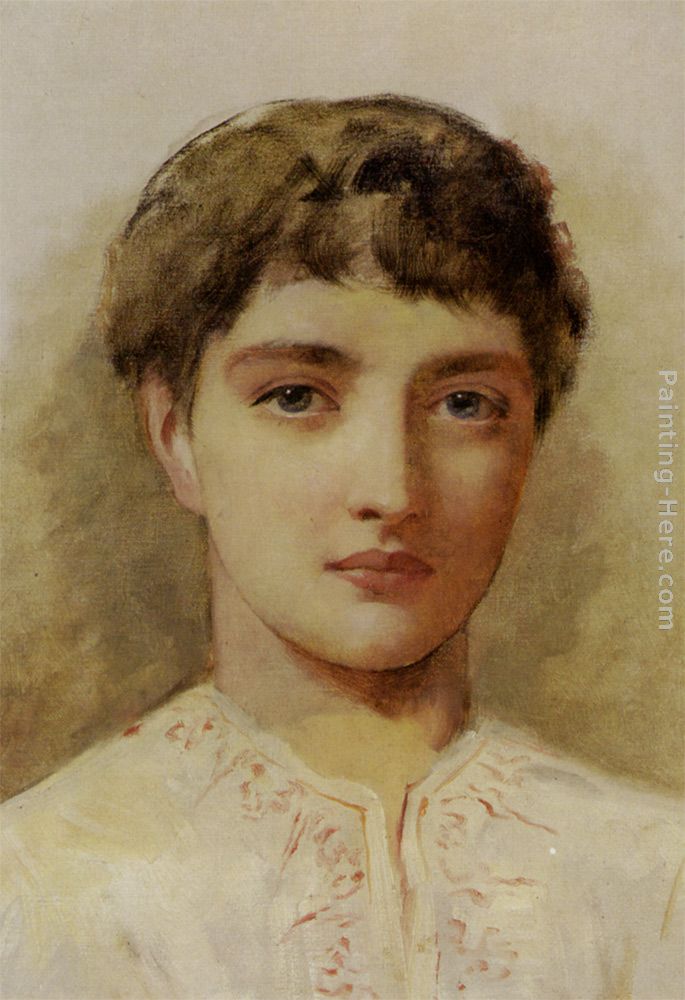 Head Studies of Young Girls painting - Edwin Longsden Long Head Studies of Young Girls art painting